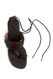 Chalk Grey Cruelty Free Leather Heels Sandals