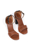 Chic Ombre Brown Heels with Cushioned Sole for Women