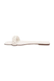 Daisy White Braided Cruelty Free Leather Flats