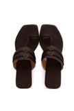 Dark Brown Cruelty Free Leather Kolhapuri