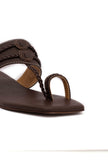 Dark Brown Cruelty Free Leather Kolhapuri