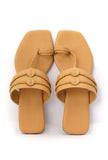 Golden Matt Cruelty Free Leather Inspired Kolhapuri