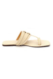 Creamy White Cruelty Free Leather Inspired Kolhapuri