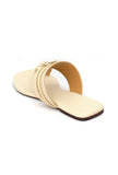 Creamy White Cruelty Free Leather Inspired Kolhapuri