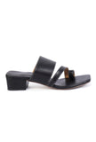 Onyx Black Cruelty Free Leather Heels