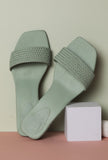 Teal Mint Cruelty Free Leather Heels