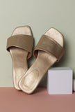 Light Golden Cruelty Free Leather Heels