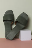 Sage Green Cruelty Free Leather Heels