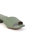 Sage Green Cruelty Free Leather Heels