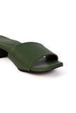 Sage Green Cruelty Free Leather Heels