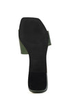Sage Green Cruelty Free Leather Heels