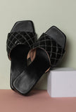 Pebble Black Cruelty Free Leather Heels