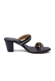 Charcoal Black Chain Cruelty-Free Leather Stealtoes