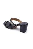 Charcoal Black Chain Cruelty-Free Leather Stealtoes