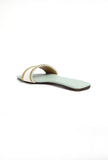 Sky Blue Cruelty-Free Leather Flats