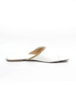 Irish White Gold Chain Cruelty-Free Leather Flats