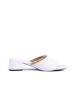 Classic White Chain Cruelty-Free Leather Heels