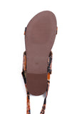 Black Kalamkari Tie Up Flats
