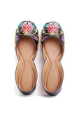 Multicolor Tili Aari Embroidery Jutti