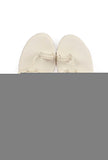 Snow White Vegan Leather Kolhapuri Wedges