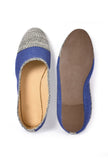 Ink Blue Pure Hemp Ballerinas