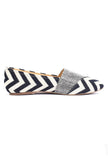 Black and Blue Zig Zag Pure Hemp Loafers