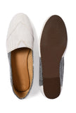 Irish White and Black  Pure Hemp Loafers