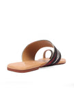 Multi Colored Ikat One Toe Cruelty Free Leather Flats