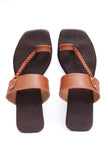 Jet Black Slip-On Flats With Braided Straps & Insole Cushion Padding