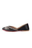 Aria Black Dori zari Embroidered Jutti