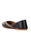 Aria Black Dori zari Embroidered Jutti