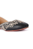 Rylie Black Dori Zari Embroidery Jutti