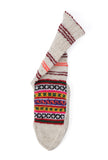 Off-White & & Multi Hand Knitted Woolen Winter Socks
