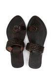 Neerja Braided Toe-Ring Cruelty-Free Genuine Leather Kolhapuri