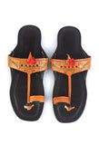 Genuine Cruelty-Free Leather Kolhapuri Toe-Hold Sandals