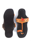 Genuine Cruelty-Free Leather Kolhapuri Toe-Hold Sandals