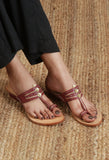 Festive Wear Braided Genuine Cruelty-Free Leather Kolhapuri Flats