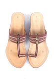 Festive Wear Braided Genuine Cruelty-Free Leather Kolhapuri Flats