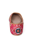 Pink & Coral Silk Patola Print Juttie
