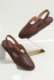 Brown Artisan Comfort Slingbacks