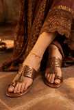 Amber Tassel Kolhapuri Heels
