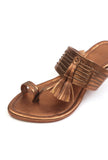 Amber Tassel Kolhapuri Heels