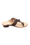 Noir Tassel Kolhapuri Heels
