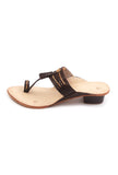 Noir Tassel Kolhapuri Heels