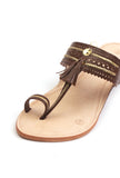 Espresso Tassel Kolhapuri Heels