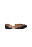 Black cutwork gold embroidered jutti