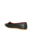 Black Cruelty-Free Leather Juttis