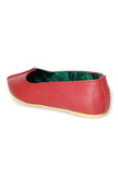 Maroon Cruelty-Free Leather Juttis
