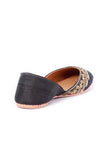 Black Sitara Silk Juttis