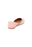 Baby Pink Embroidered Silk Juttis